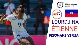 Lourdjina Étienne vs États-Unis  eliminatwa koup dimond U17  FHD