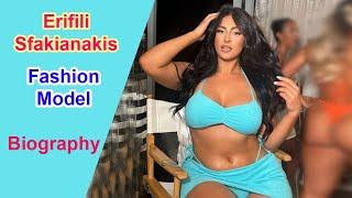 Erifili Sfakianakis Glamorous Plus Size Curvy Fashion Model  Biography  Lifestyle