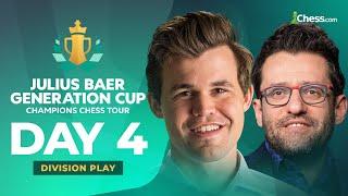 Magnus v Levon & Alireza v Grischuk In Winners SF Julius Baer Generation Cup DIV I