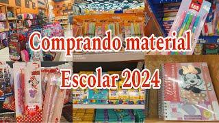 Comprando material escolar 2024 Muita coisa linda#voltaasaulas #materialescolar