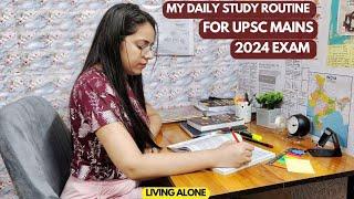 MY DAILY STUDY ROUTINE FOR UPSC MAINS 2024 EXAM  UPSC 2024 MAINS PREPARATION VLOG  UPSC STUDY VLOG