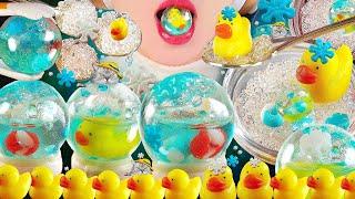 ASMR Edible Water Ball MUKBANG Duck Water Drop Candy Dessert  EATING SOUNDS  오리 워터볼 캔디 신기한 디저트 먹방