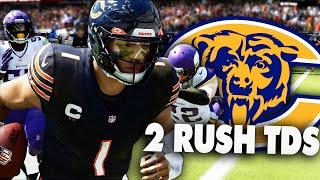 Justin Fields Has a Monster Rushing Touchdown Finally Madden 24 Chicago Bears Franchise