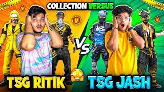 Free Fire TSG Jash Vs TSG Ritik New Collection Versus Only Legendary Bundles -Garena Free Fire