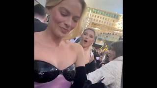 Margot robbie and Florence Pugh at the #BAFTA 