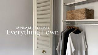 Minimalist Closet Tour  4 seasons