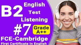 Listening B2 - FCE Practice Test with Answers - English B2 Cambridge Full FCE Listening Ingles exam