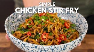 The Simplest Ginger Chicken Noodle Stir Fry  Less than 25 minutes