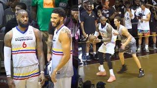 LeBron James TAKES OVER First Pro AM Game Against NBA Superstars 