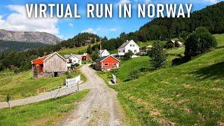 Virtual Running Videos For Treadmill  Virtual Run  Asphalt To Trails Along The Fjord In Norway 4k