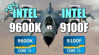 9600K vs 9100F - 2060S. CSGO Fortnite PUBG GTAV Overwatch.