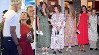 Queen Letizia leads the glamour at Spanish royal family dinner 