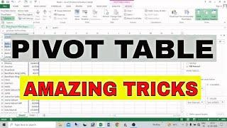 Pivot Table Amazing Tricks  Excel Pivot Table  Excel Tips and Tricks  #pivottable  #excel