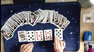 How to read playing cards for fortunetelling & divination - Read a Line of 5