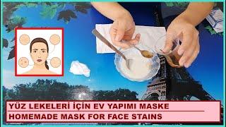 YÜZDEKİ LEKELER İÇİN EV YAPIMI ETKİLİ MASKE evde cilt lekesi maskesi nasıl yapılır?