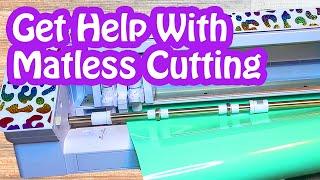 Cutting vinyl without a mat - What to do when you have problems  Troubleshooting Tutorial