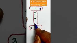 Reasoning tricks #shorts #kavishateacher #trendingshorts #ssc #viral