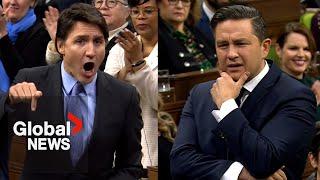 Poilievre claims Trudeau is losing control with screaming and hollering while answering question