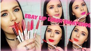 EBay MeNow True Lips Lipliner Swatches AbbieWilloughby