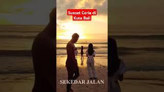 saksikan matahari tenggelam di pantai indonesia #shorts #walking #bali #baliindonesia #beach