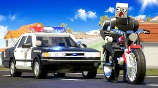 LEGO POLICE CHASE ON MOTORCYCLE Brick Rigs