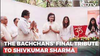 Amitabh And Jaya Bachchan At Shivkumar Sharmas Funeral