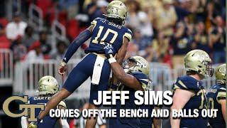 Georgia Tech QB Jeff Sims Comes Off The Bench And Balls Out
