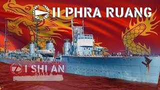 Phra Ruang - Tier 2 Pan Asian Destroyer - Shi An Tier 1 Cruiser  World of Warships Legends