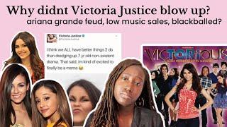 Why didnt Victoria Justice blow up? ariana grande feud blackballed..?