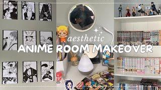 anime room makeover AESTHETIC ️ manga wall ikea haul anime decor pinterest inspired minimal