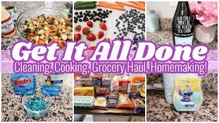 GET IT ALL DONE 2022  CLEANING MOTIVATION COOKING  & SUNDAY RESET  Rach Plus Five