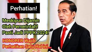 Meskipun Dijamin Pemerintah Jadi PPPK 2024 HONORER Wajib Perhatikan Satu Hal ini...