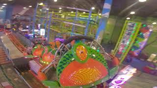 Screamin Centipede Spinning Car POV at Tom Foolerys kalahari Round Rock Texas