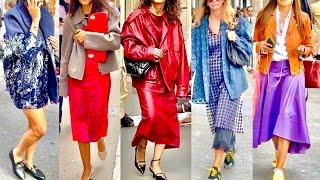 STYLISH FALL 2024 OUTFITS MILAN STREET FASHION TRENDS 2024 #vanityfair #voguegermany #mfw2024