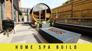 GARDEN SPA BUILD - FULL PROJECT TIMELAPSE Custom Decking Garden Bar Pergola Sauna & Hot Tub