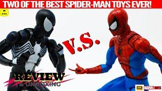 Mafex Spider-Man vs Mafex Symbiote Spider-Man  Review & Unboxing & Comparison  147 vs 185