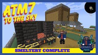 All The Mods 7 To The Sky  Ep3  Basic Ore Duplication With The Smeltery