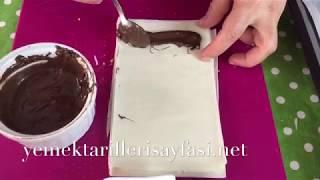 BAKLAVA YUFKASINDAN ÇİKOLATALI RULO KAT TARİFİ