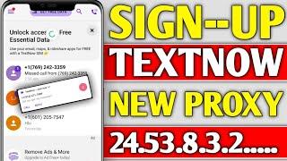 How to create textnow account 2024  textnow area code problem  textnow sign up problem fix 2024