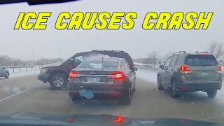 Best of WINTER FAILS  Icy roads Car Sliding Crash Road Rage Snow Accidents Compilation 2023 USA