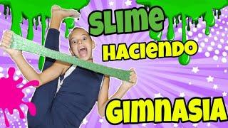 ‍️ACRO Gimnastics SLIME CHALLENGE-RETO de SLIME haciendo GIMNASIASoy retada por Luna Moon