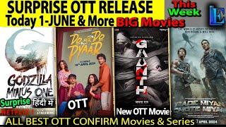 Godzilla Minus One Hindi Surprise OTT Release Netflix l Gaanth Jiocinema MadMax2 Hindi ott release