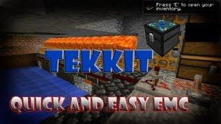 Minecraft Tekkit  Easy Way To Get Emc  Automatic Cobblestone Generator