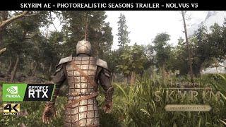 SKYRIM Anniversary Edition - Photorealistic Seasons Trailer - NOLVUS V5 - HDRGlobal Illumination.