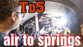 land rover discovery td5 converted to springs from air. how to.