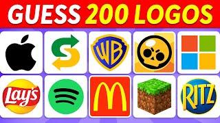 Guess the Logo in 1 Seconds  200 Famous Logos  Logo Quiz 2024