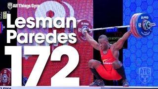 Lesman Paredes 94kg 19yo 172kg Snatch 2015 World Weightlifting Championships