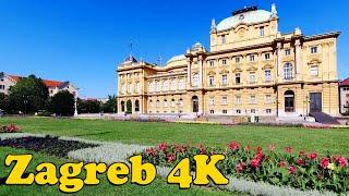 Zagreb Croatia Walking Tour 4K