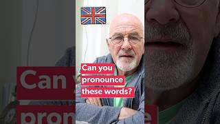 Can you pronounce these words in English? #shorts