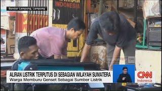 Aliran Listrik Terputus di Sebagian Wilayah Sumatera Warga Memburu Genset